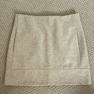 J. Crew J Crew Light Tan Wool Bistro Mini Skirt